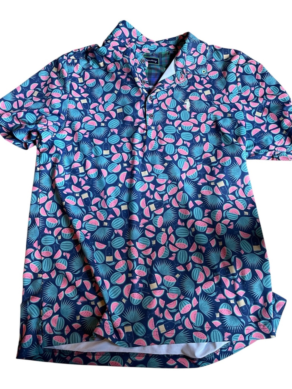 William Murray Seed Spitters Polo Shirt Watermelon golf shirt